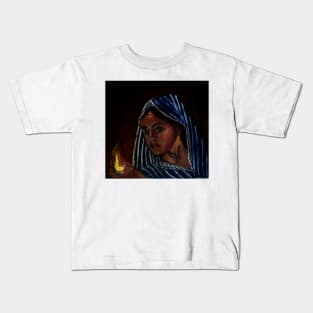 Lady with a lamp Kids T-Shirt